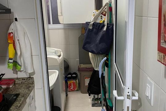 Área de Serviço de apartamento à venda com 2 quartos, 94m² em Vila Gumercindo, São Paulo