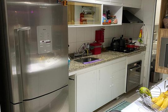 Cozinha de apartamento à venda com 2 quartos, 94m² em Vila Gumercindo, São Paulo