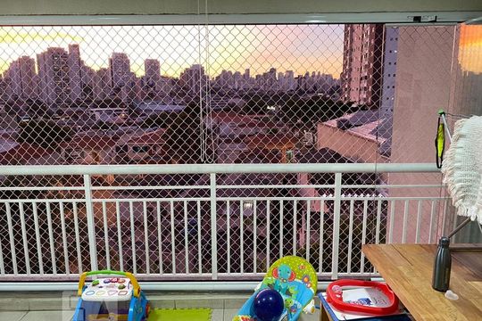Varanda da Sala de apartamento à venda com 2 quartos, 94m² em Vila Gumercindo, São Paulo