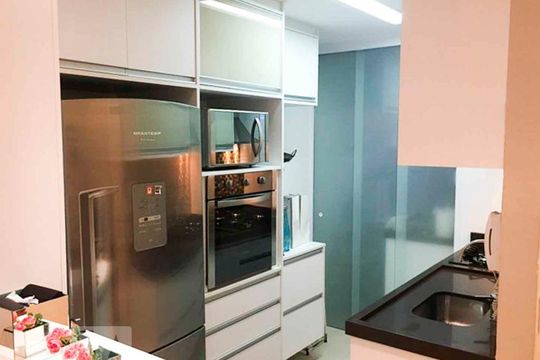 Cozinha de apartamento à venda com 2 quartos, 50m² em Taboão, São Bernardo do Campo