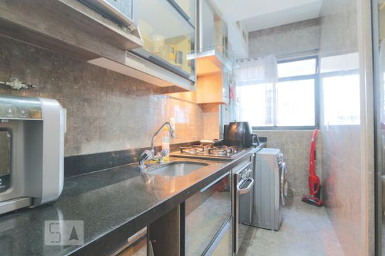 Cozinha - Armários de apartamento à venda com 3 quartos, 75m² em Jacarepaguá, Rio de Janeiro