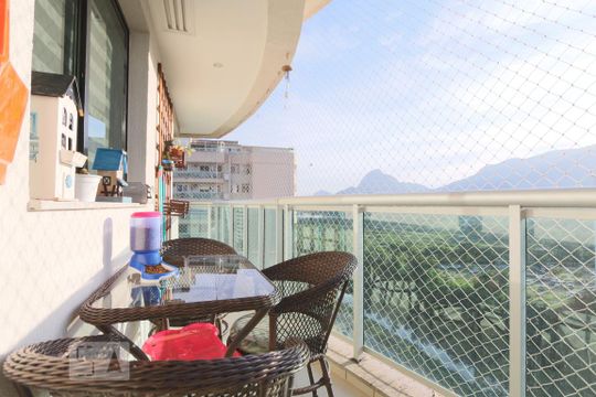 Varanda da Sala de apartamento à venda com 3 quartos, 75m² em Jacarepaguá, Rio de Janeiro