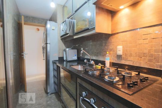 Cozinha - Armários de apartamento à venda com 3 quartos, 75m² em Jacarepaguá, Rio de Janeiro