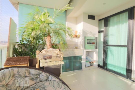 Varanda da Sala de apartamento à venda com 3 quartos, 75m² em Jacarepaguá, Rio de Janeiro