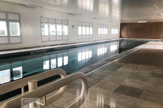 Área comum - Piscina aquecida  de kitnet/studio para alugar com 1 quarto, 55m² em Vila Regente Feijó, São Paulo