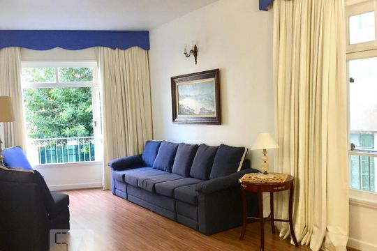 Sala de apartamento à venda com 3 quartos, 120m² em Leblon, Rio de Janeiro