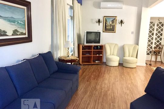 Sala de apartamento à venda com 3 quartos, 120m² em Leblon, Rio de Janeiro