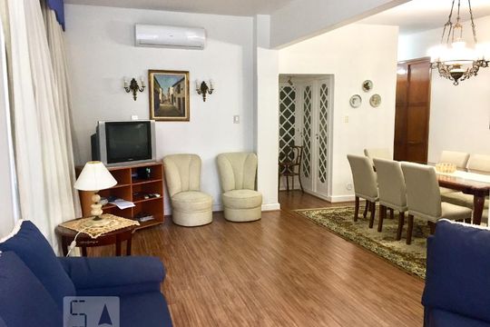 Sala de apartamento à venda com 3 quartos, 120m² em Leblon, Rio de Janeiro