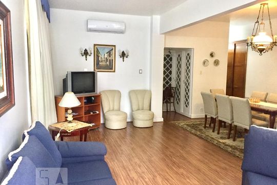 Sala de apartamento à venda com 3 quartos, 120m² em Leblon, Rio de Janeiro