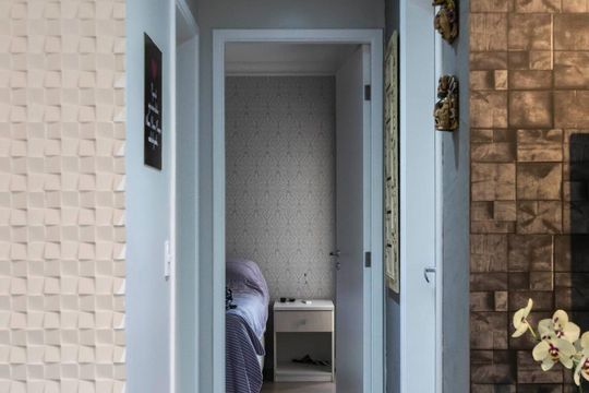 Corredor de apartamento à venda com 2 quartos, 52m² em Vila Santo Estéfano, São Paulo
