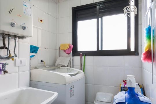 Área de serviço de apartamento à venda com 2 quartos, 52m² em Vila Santo Estéfano, São Paulo
