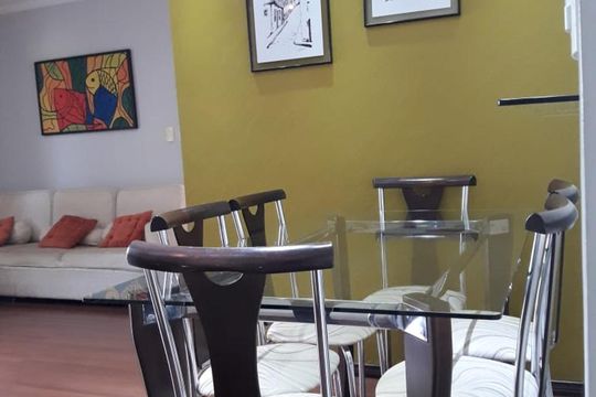 Sala de apartamento à venda com 2 quartos, 76m² em Santo Amaro, São Paulo