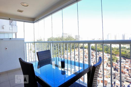 Varanda de apartamento à venda com 1 quarto, 45m² em Fazenda Morumbi, São Paulo