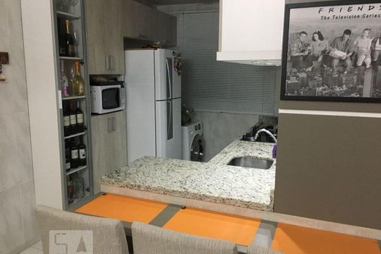 Cozinha de apartamento para alugar com 2 quartos, 45m² em São Miguel, São Leopoldo