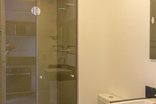 Kitnet - Banheiro de apartamento para alugar com 1 quarto, 16m² em Vila Mariana, São Paulo