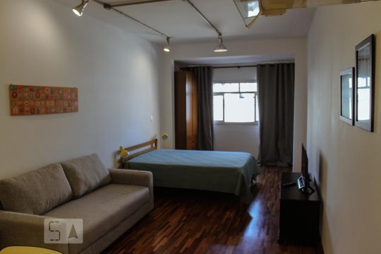 Sala/Quarto de apartamento para alugar com 1 quarto, 30m² em Consolação, São Paulo