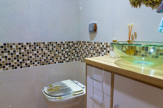 Banheiro da Suíte 2 de casa de condomínio à venda com 2 quartos, 120m² em Riachuelo, Rio de Janeiro