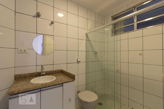 Banheiro de apartamento para alugar com 1 quarto, 65m² em Santa Cecília, São Paulo