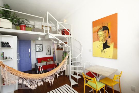Sala de kitnet/studio à venda com 1 quarto, 30m² em Centro, Rio de Janeiro
