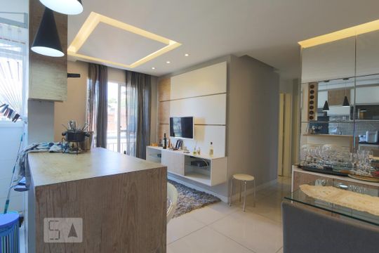 Sala de apartamento à venda com 2 quartos, 55m² em Taquara, Rio de Janeiro