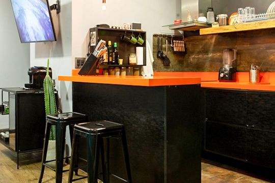 Cozinha de kitnet/studio à venda com 1 quarto, 48m² em Centro, São Paulo