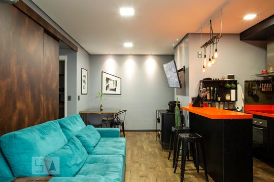 Sala de kitnet/studio à venda com 1 quarto, 48m² em Centro, São Paulo