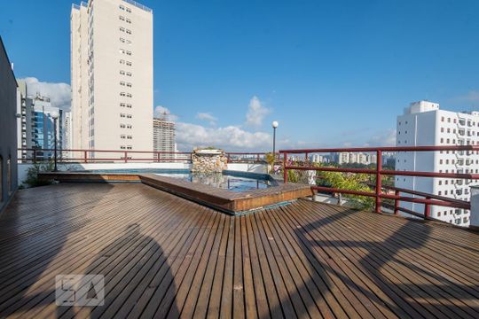 Área Comum - Piscina de apartamento à venda com 1 quarto, 32m² em Santo Amaro, São Paulo