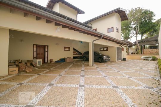 Garagem de casa de condomínio para alugar com 5 quartos, 520m² em Jardim Botânico (sousas), Campinas