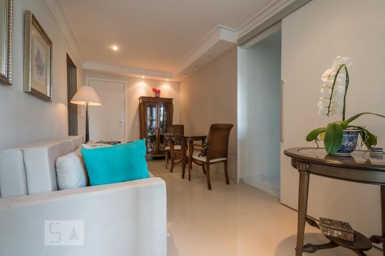 Sala de apartamento para alugar com 1 quarto, 49m² em Campo Belo, São Paulo