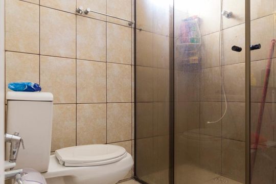 Banheiro Social de apartamento à venda com 2 quartos, 69m² em Vila Parque Jabaquara, São Paulo