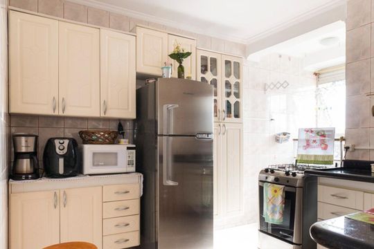Cozinha de apartamento à venda com 2 quartos, 69m² em Vila Parque Jabaquara, São Paulo
