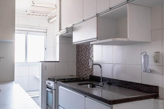 Cozinha de apartamento à venda com 2 quartos, 52m² em Vila Bela, São Paulo