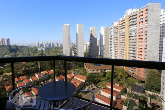 Vista da Varanda de apartamento à venda com 1 quarto, 40m² em Jardim Ampliação, São Paulo