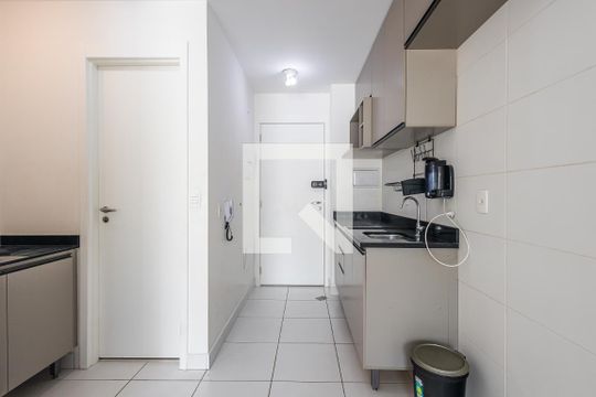 Cozinha de kitnet/studio à venda com 1 quarto, 25m² em Cerqueira César, São Paulo