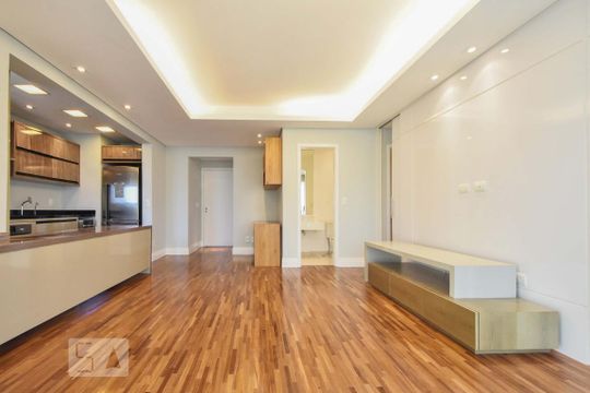 Sala de apartamento à venda com 1 quarto, 60m² em Campo Belo, São Paulo
