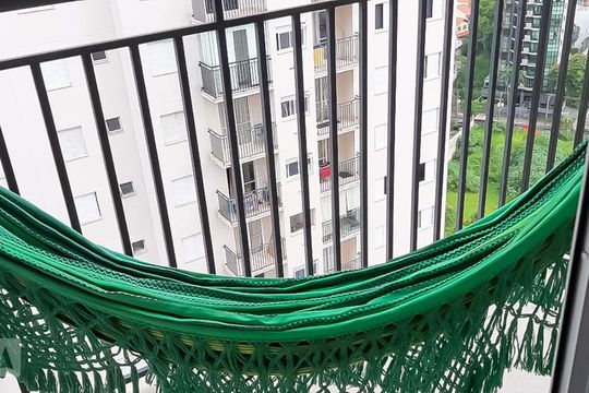 Varanda da Sala de apartamento à venda com 2 quartos, 50m² em Jardim Parque Morumbi, São Paulo