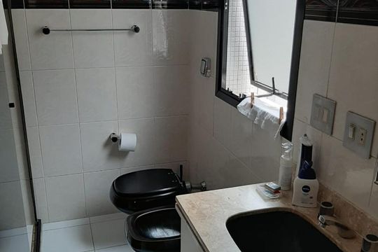 Banheiro de apartamento à venda com 4 quartos, 187m² em Santa Cecília, São Paulo