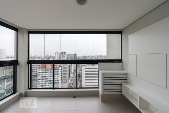 Varanda de apartamento para alugar com 1 quarto, 27m² em Jardim Paulista, São Paulo