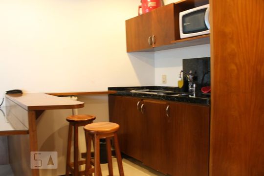 Cozinha Americana de apartamento à venda com 1 quarto, 60m² em Barra da Tijuca, Rio de Janeiro