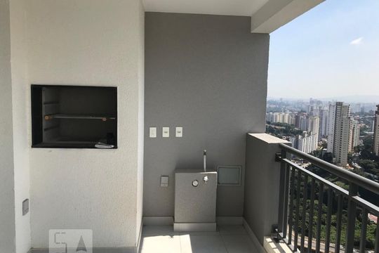 varanda de apartamento à venda com 3 quartos, 127m² em Jardim Caboré, São Paulo
