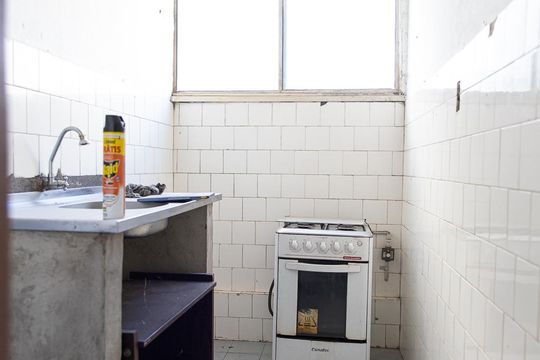 Cozinha de apartamento à venda com 1 quarto, 36m² em Bela Vista, São Paulo
