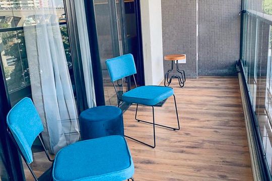Sacada de apartamento para alugar com 1 quarto, 42m² em Campo Belo, São Paulo