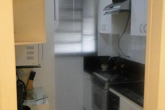 Cozinha de apartamento à venda com 2 quartos, 57m² em Salgado Filho, Belo Horizonte