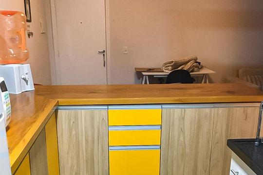 Cozinha de apartamento para alugar com 2 quartos, 50m² em Jardim Sarah, São Paulo