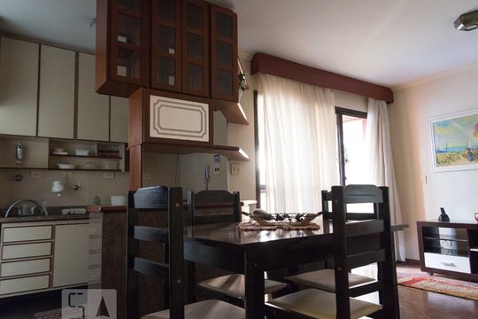 Sala de apartamento para alugar com 1 quarto, 42m² em Santa Cecília, São Paulo