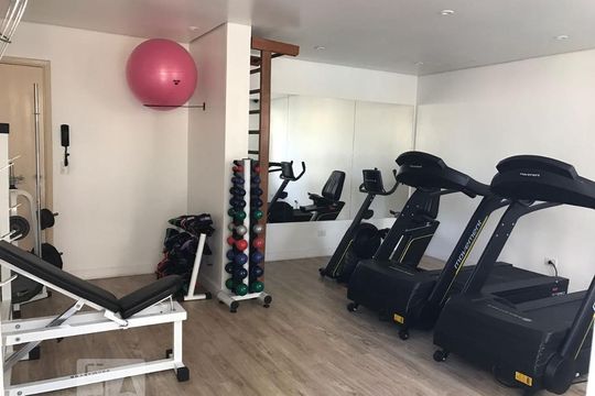 Área comum - Academia de apartamento para alugar com 3 quartos, 76m² em Vila Gumercindo, São Paulo