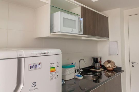 Cozinha de apartamento à venda com 1 quarto, 20m² em Santana, São Paulo