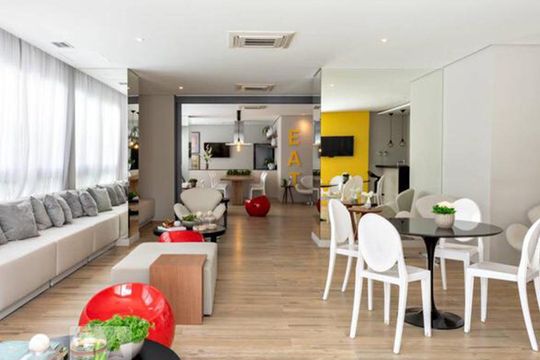 Área comum - Salão de festas de apartamento à venda com 1 quarto, 27m² em Centro, São Paulo
