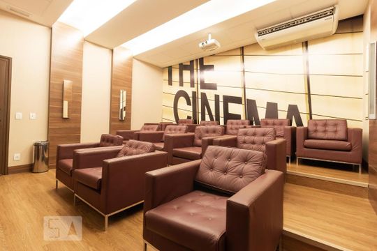 Area comum - Sala de cinema de apartamento para alugar com 1 quarto, 34m² em Setor Noroeste, Brasília