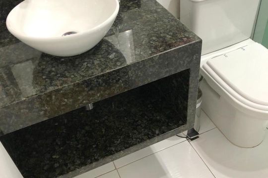 Banheiro da Suíte de apartamento à venda com 3 quartos, 65m² em Parque Mandaqui, São Paulo